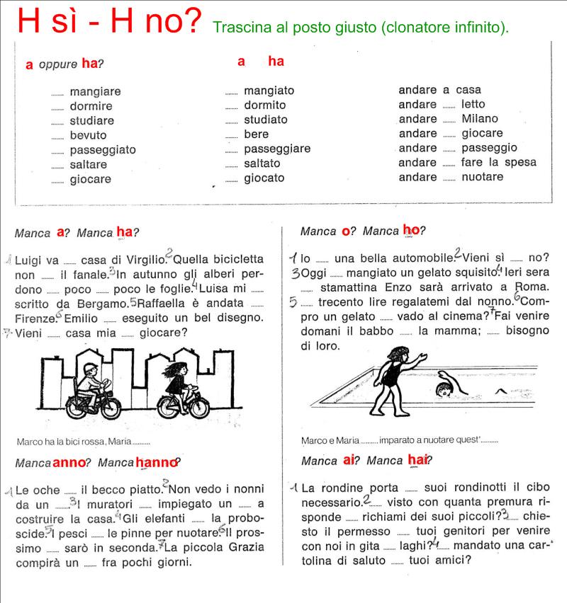 Hai O Ai Esercizi